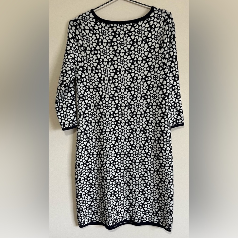 Boden knit heart printed sweater dress